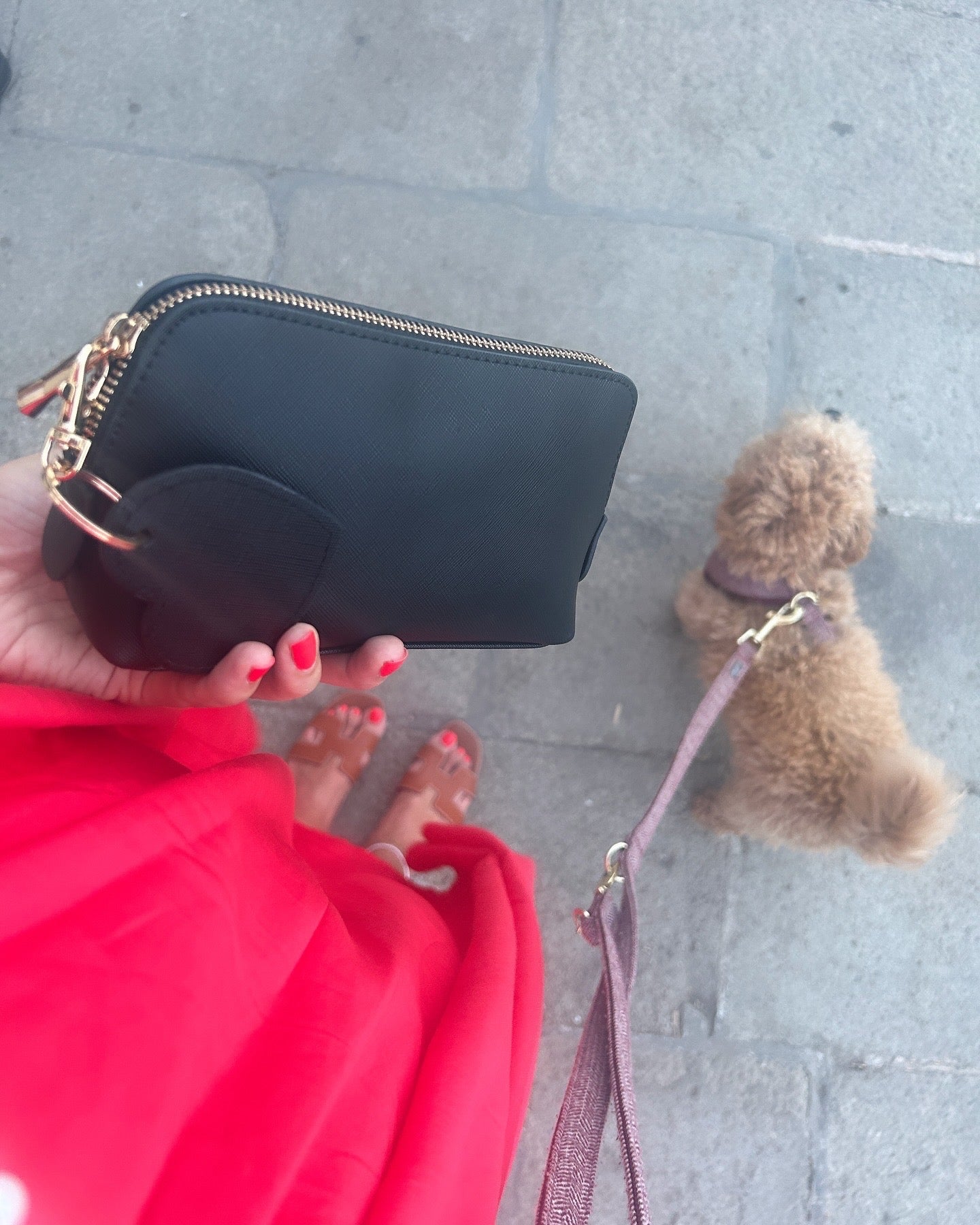 ACCESSORY CASE MIT HERZANHÄNGER (BLACK)