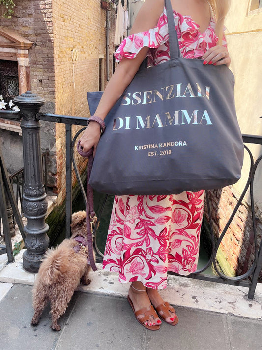 OVERSIZED TOTE BAG "ESSENZIALI DI MAMMA"