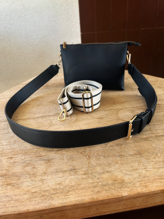 ELEGANTE CROSSBODY TASCHE IN SCHWARZ