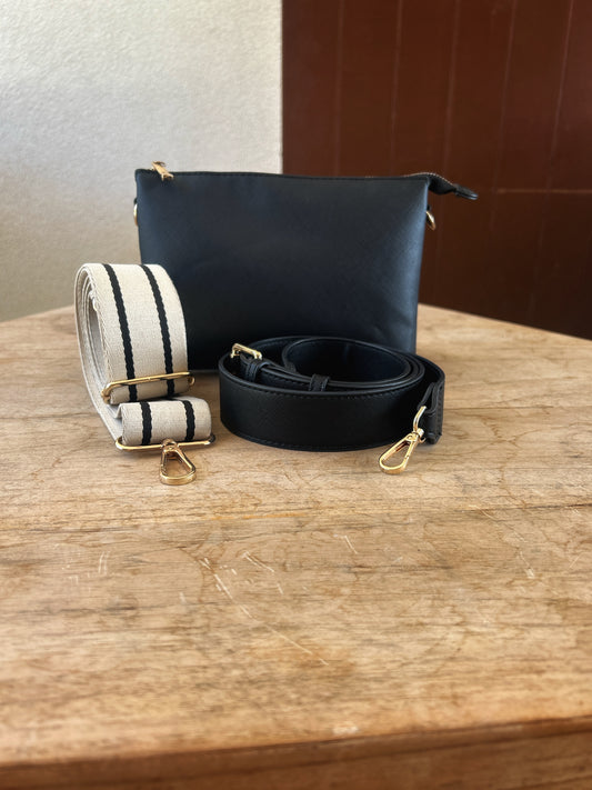 ELEGANTE CROSSBODY TASCHE IN SCHWARZ