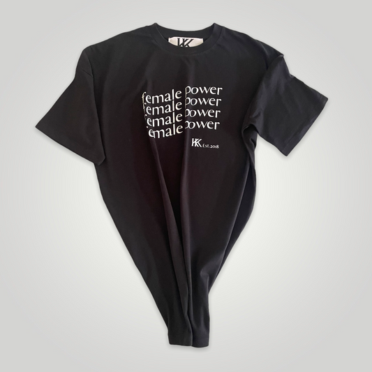 DAMEN T-SHIRT KLEID ' FEMALE POWER '