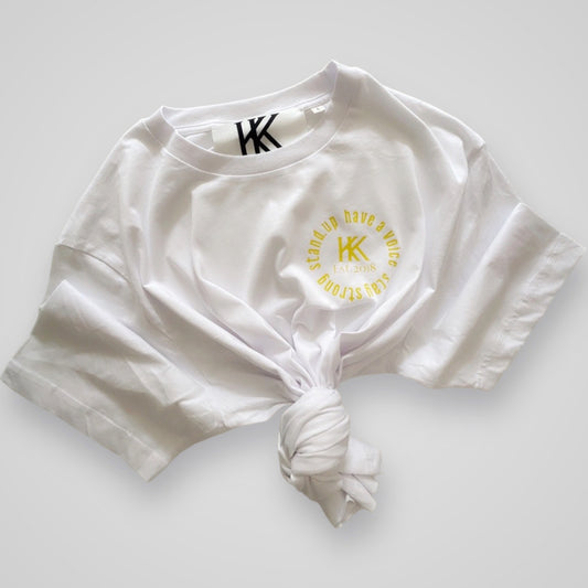 DAMEN T-SHIRT ' STAND UP - HAVE A VOICE - STAY STRONG '