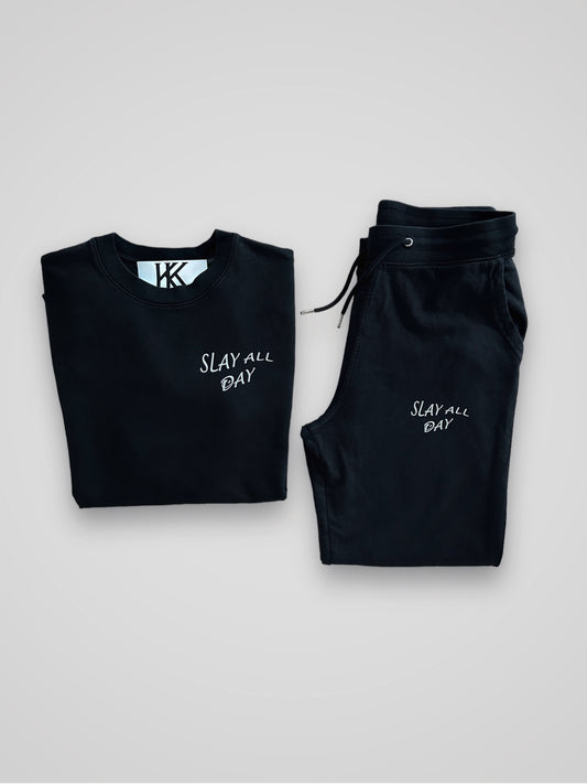 DAMEN SET SWEATSHIRT & JOGGINGHOSE ' SLAY ALL DAY '