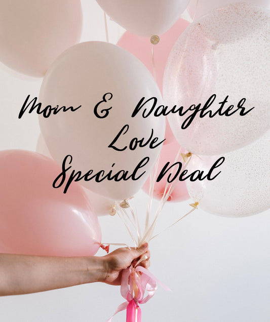 SPECIAL DEAL: MUTTER & TOCHTER ' LOVE. ' PARTNERLOOK T-SHIRTS