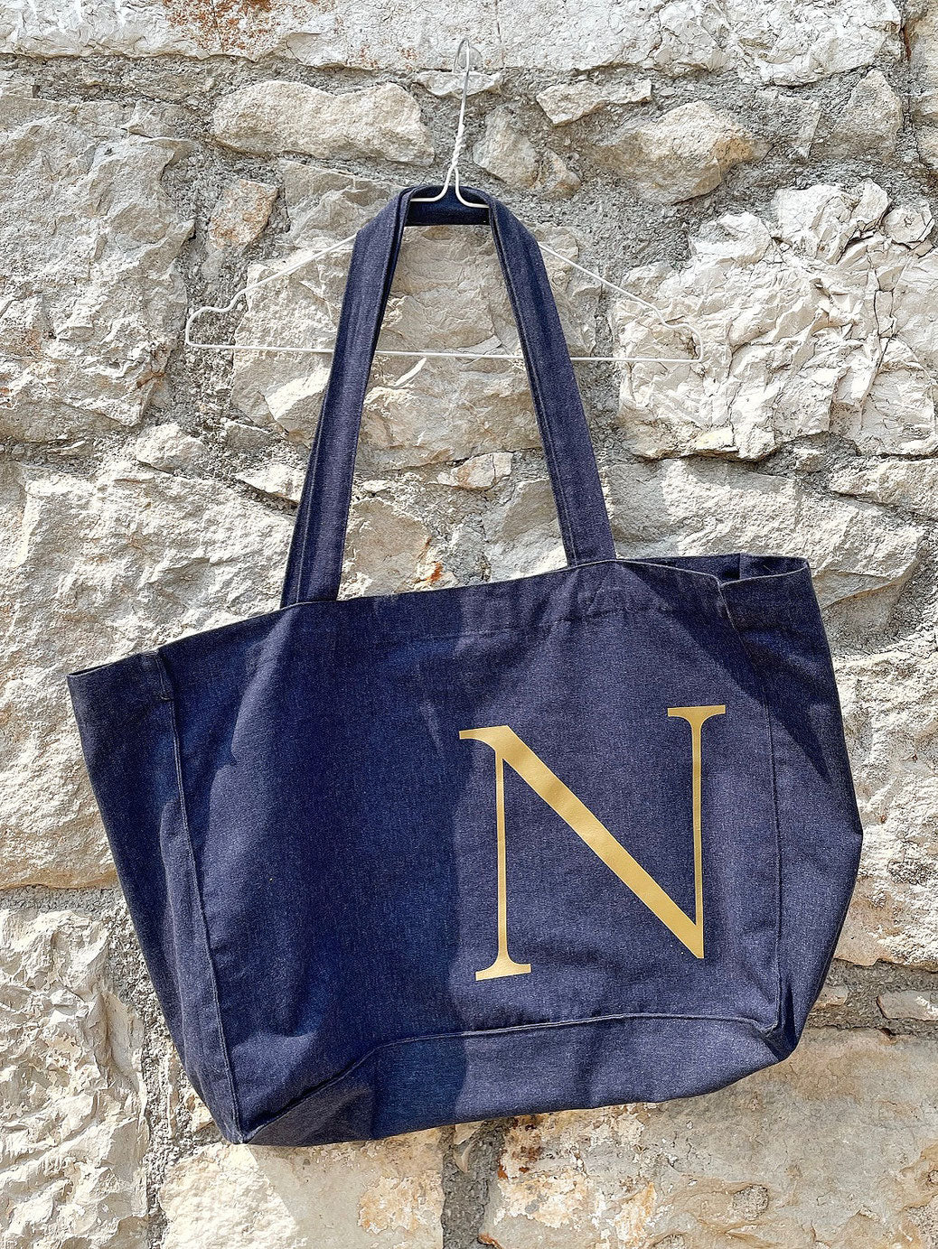 XL SHOPPING BAG MIT INITIALIEN - PERSONALISIERT