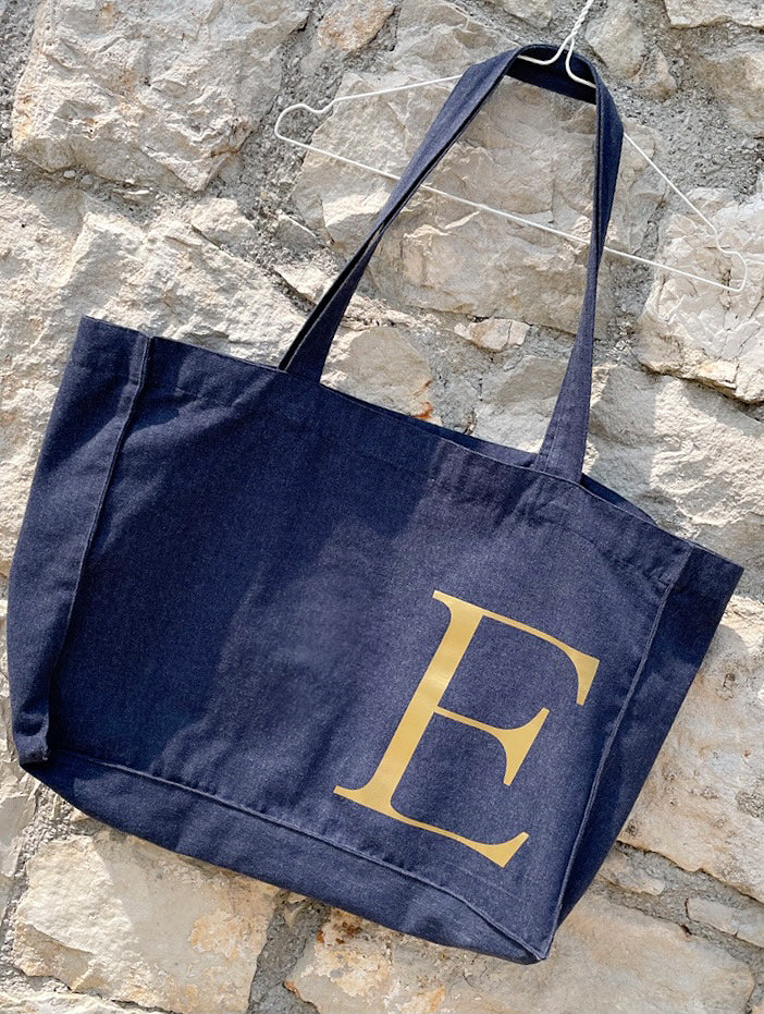 XL SHOPPING BAG MIT INITIALIEN - PERSONALISIERT