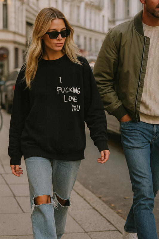 DAMEN PULLOVER ' I FUCKING LOVE YOU'