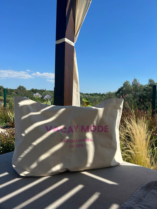 OVERSIZED TOTE BAG "VACAY MODE"